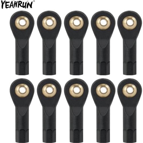 YEAHRUN 10Pcs M2 M3 Plastic Ball Head Buckle Linkage Rod End Balls Joint Connector For 1/10 RC Crawler Car Parts