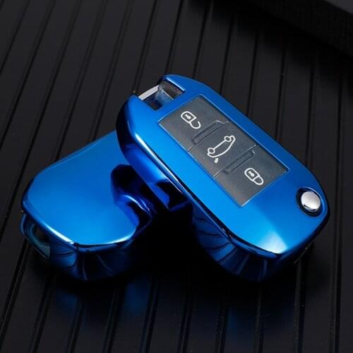 Full Protection Car Key Case Cover For PEUGEOT Key Waterproof TPU Key Shell For PEUGEOT 301 307 308 407 2008 3008 Car Styling