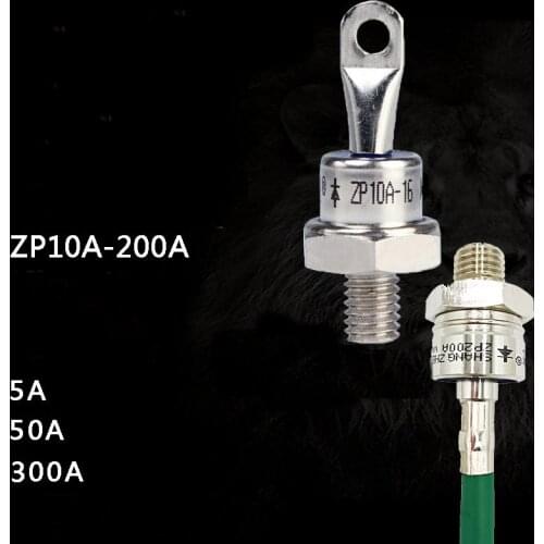 Upper ZP5A20A Bolt 1600V2CZ Silicon Rectification Spiral Rectifier Diode Positive and Negative