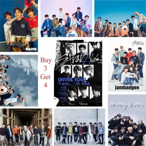 Stray Kids Kpop Posters Clear Image Bedroom Decoration Home Art Brand