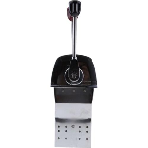 Universal Marine Boat Dual Control Lever Top Mount Handle Engine Throttle Control, Red and Black Knob