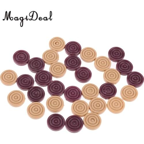 MagiDeal Draughts&Checkers&Backgammon Chess Piece Board Game Numeracy Teaching Prop Puzzle Kids Toys