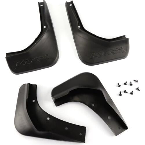 TAIHONGYU 4Pcs Front Rear Guards Splash Mud Flaps No Running Boards fit for Ford Escape 2013 2014 2015 2016 2017 2018 2019