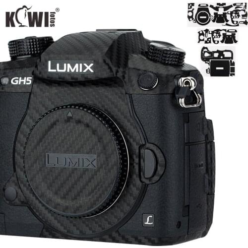 Kiwi Anti-Scratch Camera Body Cover Skin Protector For Panasonic Lumix DC-GH5 GH5 Camera Anti-Slide 3M Sticker Carbon Fiber Film