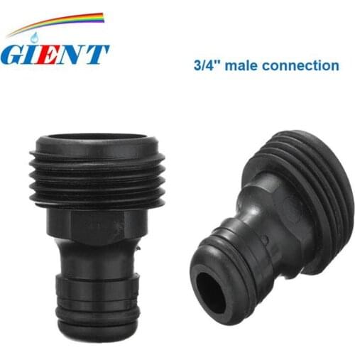 1Pcs 3/4'' Plastic Water Gun Nipple Male Thread Connector Garden Sprinkler Sprinkler Fittings Garden Irrigation Gardening Tools