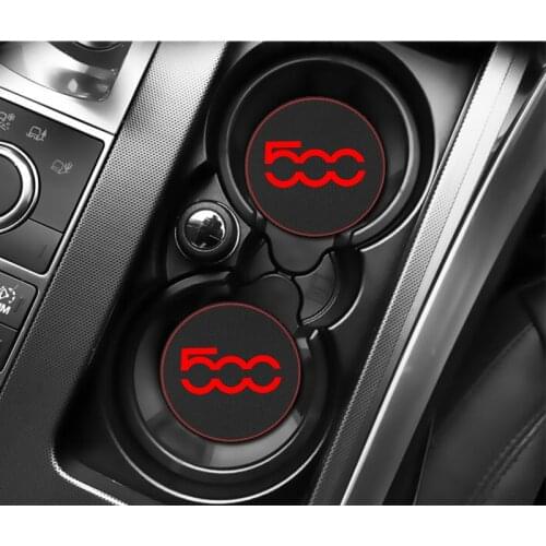 1PCS Car Water Cup Bottle Holder Anti-slip Pad Mat for Fiat 500 Panda Bravo Punto Linea Croma 500 595 Accesspories Car Styling