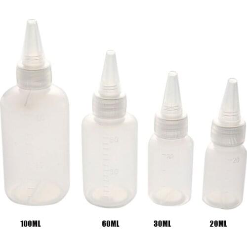 2pcs Plastic Small Squeeze Bottles Caps Food Grade container Icing Cookie Condiments