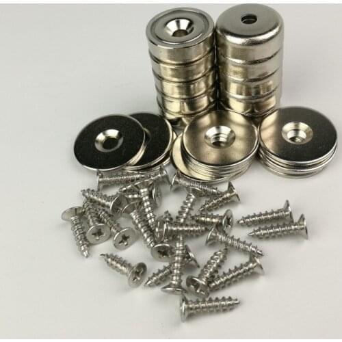 20pcs D20mm Strongest Rare Earth Magnet Neodymium N52 magnet Power Multifunctional Fixed Suction Cup Magnet Sucker Accessories