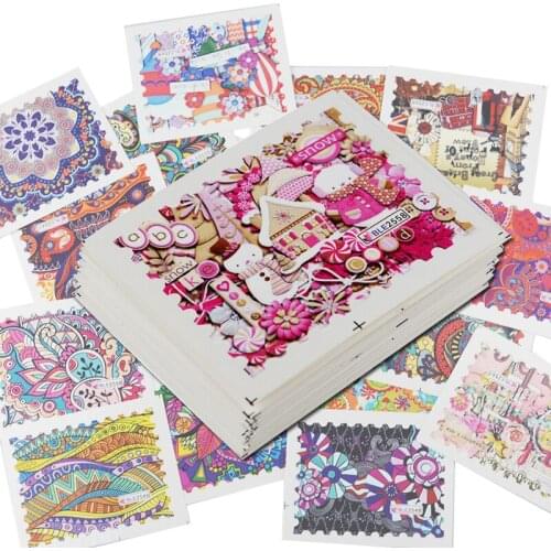 44Sheets Nail Art Cover Water Decals Transfer Nail Sticker Wraps Vivid Retro Design Temporary Tattoos Stickers