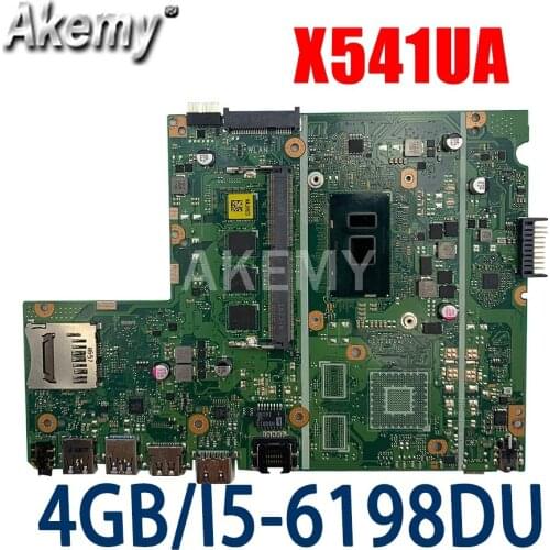 Akemy For Asus X541UA X541UAK X541UVK X541UJ X541UV X541U F541U R541U Motherboard laptop Motherboard W/ 4GB-RAM i5-6th Gen cpu