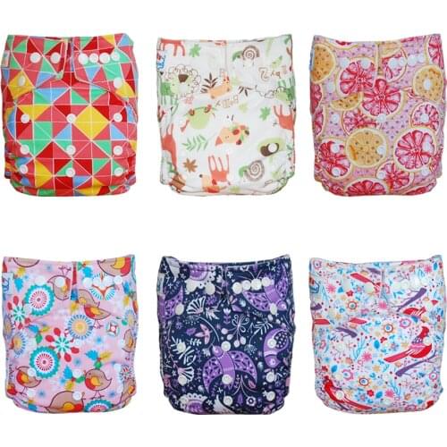 Babyfriend 10pcs/lot Reusable Baby Cloth Diaper Cover Waterproof Breathable One Size Pocket Adjustable Baby Diaper Nappies