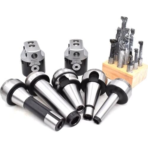 MT3 M12 thread Arbor F1 -12 50mm boring head and 9pcs 12mm boring bars, boring head set boring tool
