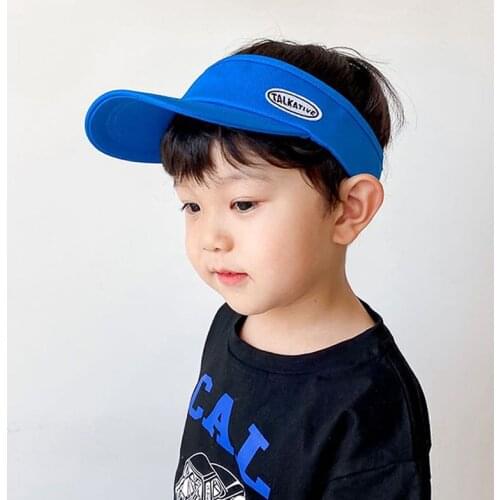 Children Cotton Summer Sun Visor Hats For Boy Girl Toddler Kids UV Protection Adjustable Caps Baby photography Props Accessories