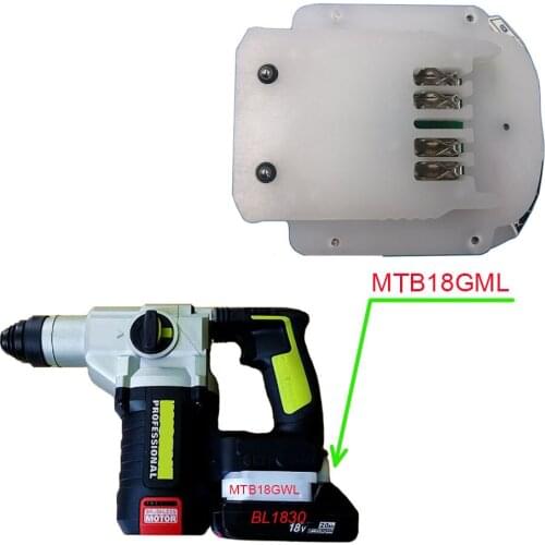 MTB18GWL Adapter Converter Can use Makita 18V Li-ion Battery Bl1830 Bl1860 On Worx Green Large Foot 18V/20V Lithium Tools
