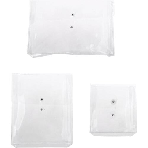 Multifunctional Transparent PVC Winding Storage Bag File Folder Makeup Organizer Y51A