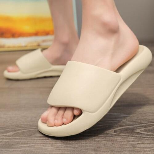 Fashion Couple Casual Flip Flops Lightweight Comfortable Mens Slippers Home Bathroom for Two Users Outdoor Leisure Size40-45