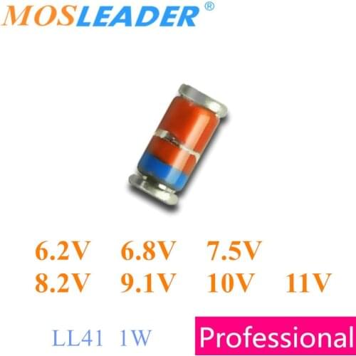 Mosleader 5000PCS LL41 1W ZM4735 6.2V ZM4736 6.8V ZM4737 7.5V ZM4738 8.2V ZM4739 9.1V ZM4740 10V ZM4741 11V Chinese zeners
