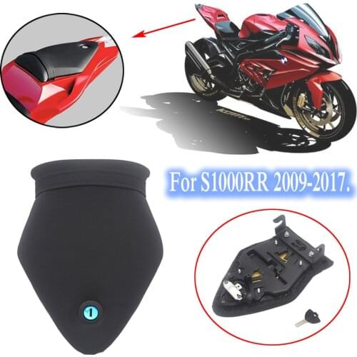 Motorcycle Rear Passenger Seat Cushion Cushion For Bmw S1000RR S 1000 RR S1000 RR 2009-2017 2016 Saddle Rear Back Bracket Key