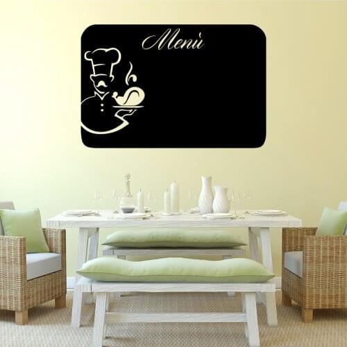 Cartoon Menu Wall Stickers Personalized Creative Decor Living Room Bedroom Removable Decoration Accessories Murals