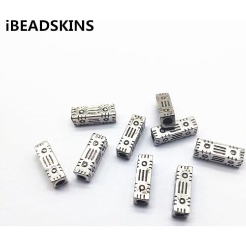 New arrival! 20x6mm 300pcs CCB Rhodium color Cuboid shape beads for Earrings parts,hand Made Jewelry Findings Jewelry DIY