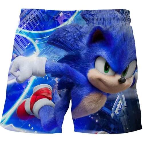 Boys Girls sonic Shorts Summer hot sale Shorts For Boys polyester Shorts Children Shorts Clothes cartoon supersonic short Pants