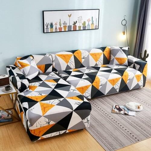 Simple Lazy Sofa Cover Modern Elastic Kaleidoscope Fabric Sofa Cover Various Combination Sofa Cover