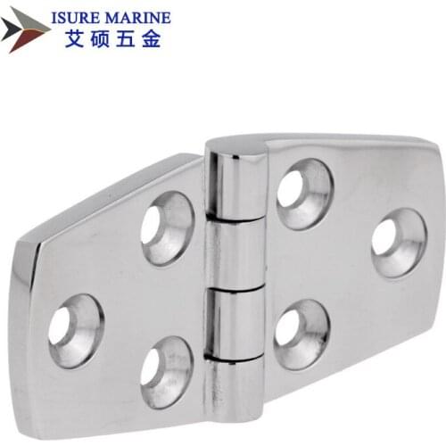 AISI 316 Stainless Steel Marine Boat Casting Strap Hinge 4" x 1-1/2"