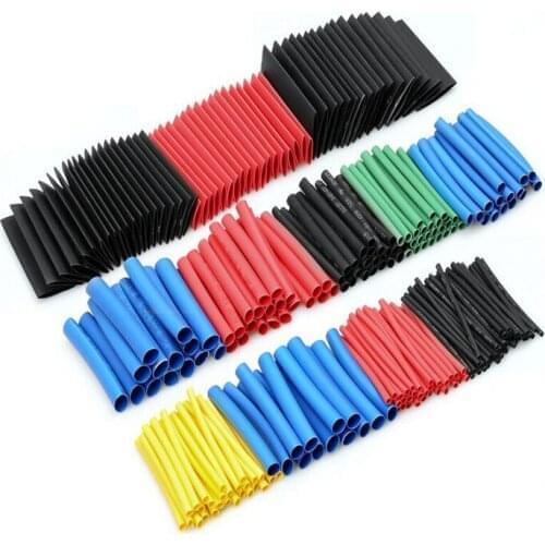 Heat Shrink Tube 60Pcs Shrinking Assorted Polyolefin Insulation Cable Sleeving Heat Shrink Butt Wire Tubing Wire Cable