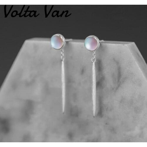 Volta Van Stud Earrings 925 Sterling Silver Elegant 2021 New Concise Trendy Jewelry Removable Original Design Party Earrings