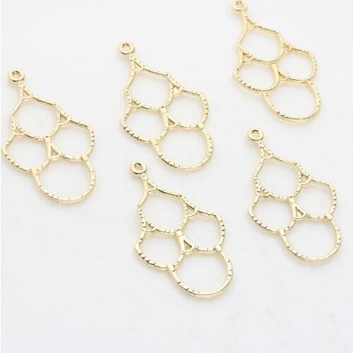 Zinc Alloy Golden Charms Connector For DIY EarringsMaking 6pcs/lot For DIY Fashion Drop Earrings Jewelry Making Accessories