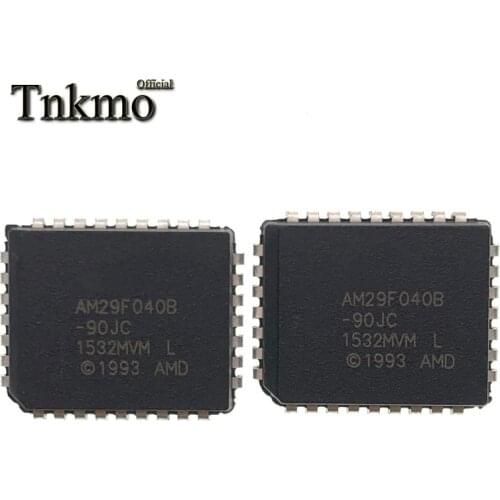 10PCS AM29F040B-90JC PLCC-32 AM29F040B-90 PLCC32 AM29F040B 29F040B-90JC 29F040B Sector erase flash New and original