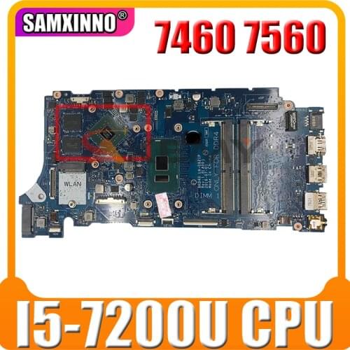 100% new For Dell Inspiron 7460 7560 Motherboard I5-7200U 0JXYRN CN-0JXYRN JXYRN BKD40 LA-D821P working good