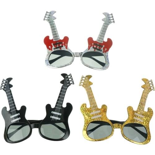 2019 Rock Guitar Glasses Funny Sunglasses Kids Adults Bar KTV Eyewear Birthday Dance Party Favors Gift