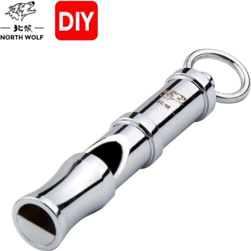 2021 New Treble Whistle Silver Polished Pure Copper Single Airway Outdoor Survival Whistle