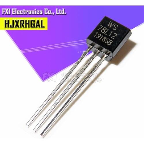 50PCS 78L12 three-terminal voltage regulator circuit output 12V 100MA TO-92