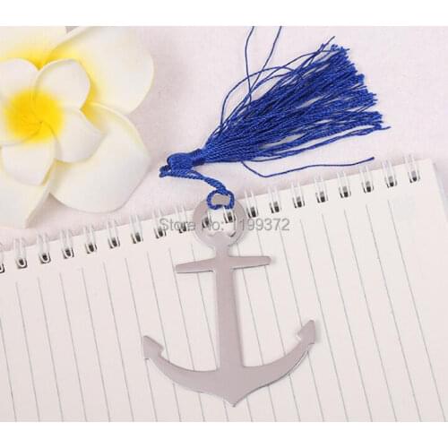 500pcs Silver Anchor Bookmark Party Souvenir navigation Theme Wedding Bridal Party Favors Gifts