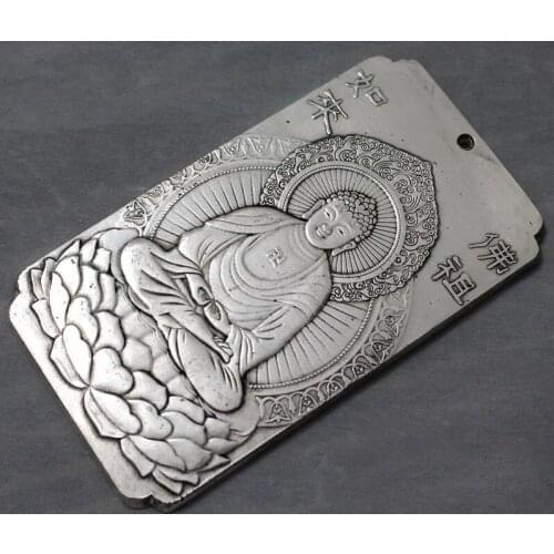 Antique Silver waist card, Buddha image, wearing accessories