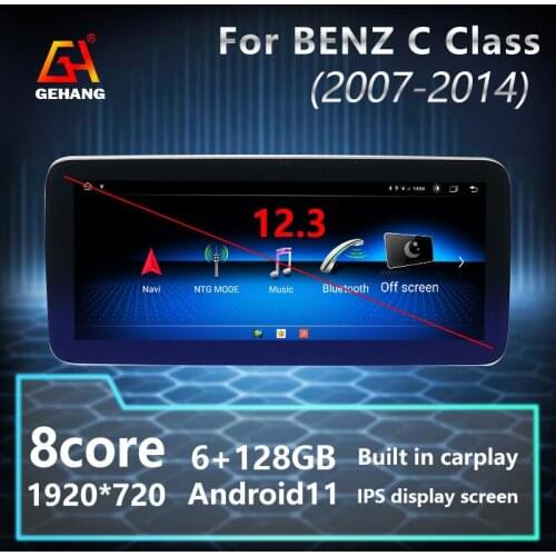 GeHang Qualcomm Car Radio 2 din Android 11 6+128G Stereo Receiver Bluetooth Carplay Wireless Mercedes Benz c w204 s204 w250
