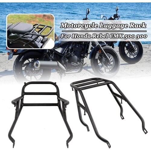 Motorcycle Luggage Rack Rear Carrier For Honda Rebel CMX 500 300 CMX500 CMX300 2017 2018 2019 2020 2021 Passenger Grab Handle