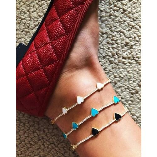 Bracelet for Women 3 Color Heart Romantic Elegant Bracelets & Bangles New Design Fashion Jewelry Chain Link Valentines Day Gift