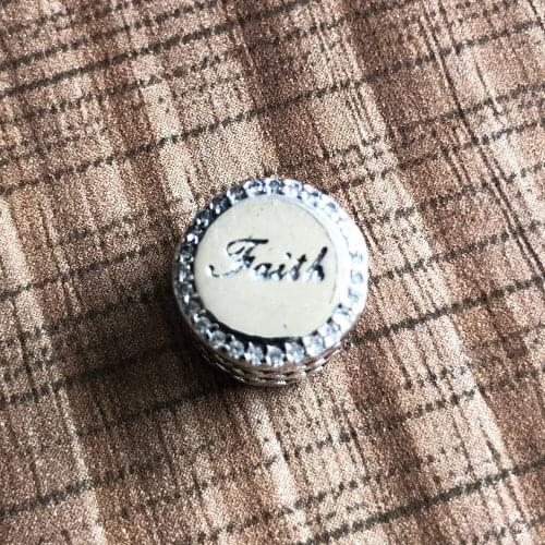 New 925 Sterling Silver Cross Round Charm Lucky Beads Fit Original Pandora Bracelet & Bangles Pendant Silver 925 Jewelry