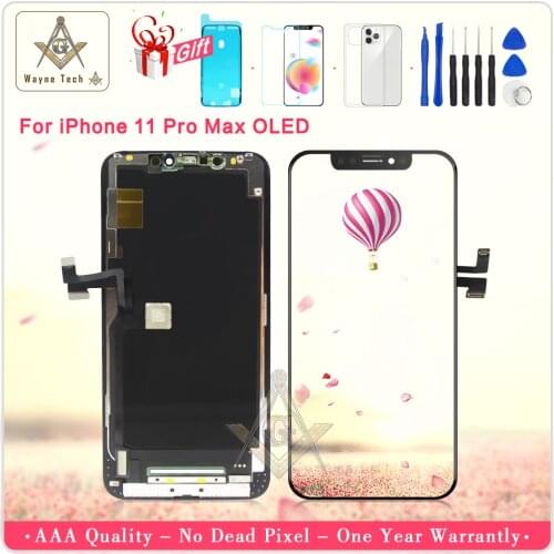 For iPhone 11 Pro OLED 11 Pro Max OLED For iPhone 11 LCD With 3D Touch Screen Replacement Free Shipping High Quality with gift