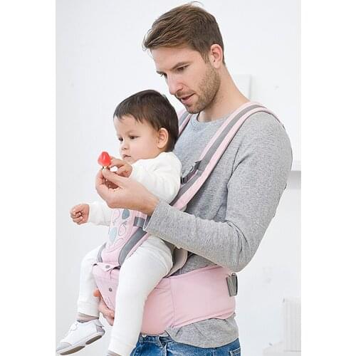 Ergonomic Baby Carrier Infant Adjustable Hipseat Sling Front Facing Travel Activity Gear Kangaroo Baby Wrap Carrier