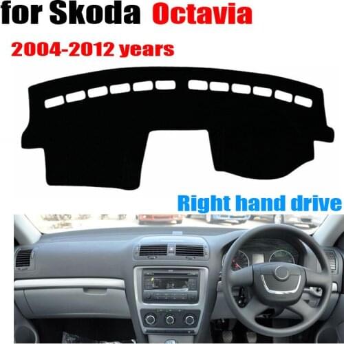 Car dashboard cover mat For Skoda Old Octavia 2004-2012 Right hand drive dashmat pad dash mat covers auto dashboard accessories