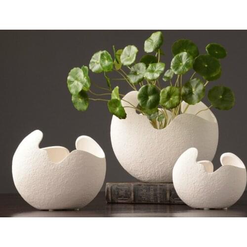 Creative Ceramic Vase Decoration Modern Minimalist Home Decoration Living Room Table Flower Arrangement Dried Flowers