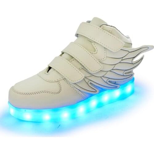 Fashion Children Sports Shoes Luminous LED Boys Running Shoes Sneakers Girls Size 25-37Sports Luminous Soles Glowing Shoes 2021