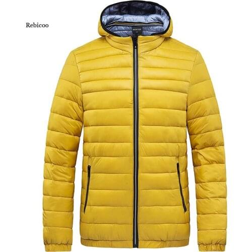 Men Hoodied Parkas Solid Color Casual Thick Warm Streetwear Coat Men New Winter Fashion Outwear Windproof Mens Jackets