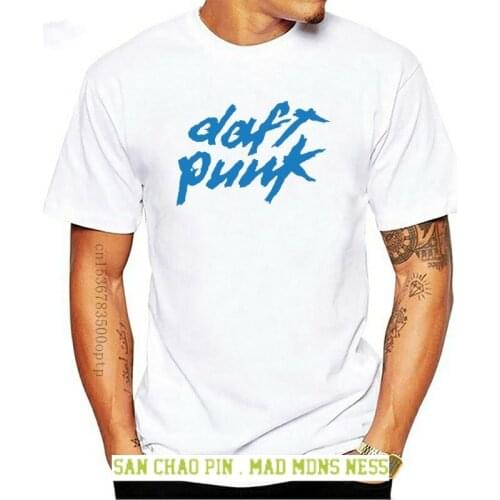 Vintage DAFT PUNK 2007 Alive World Tour Reprint T Shirt Short Sleeves New Fashion T-Shirt Men Clothing