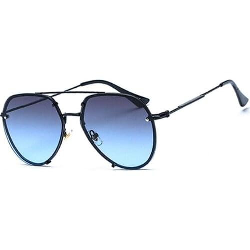 Retro Womens Pilot Sunglasses Men Metal Frame Gradient Unisex Classic Brand Men Sun Glasses For Male Oculos De Sol UV400