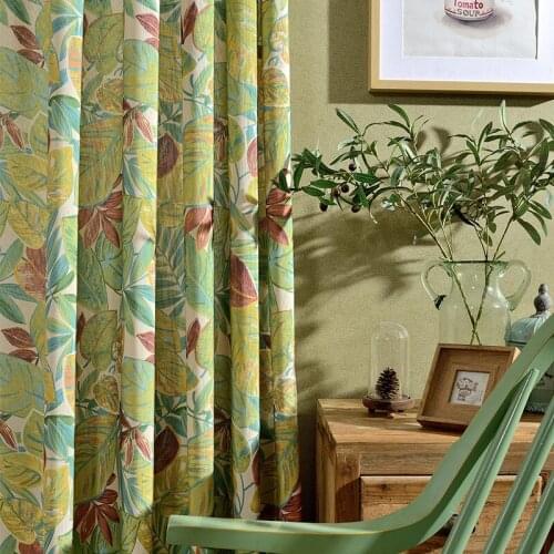 New Arrival Floral Curtains for Kitchen Living Room Bedroom Country Pastoral Window Treatment Curtain Sheer Drapes